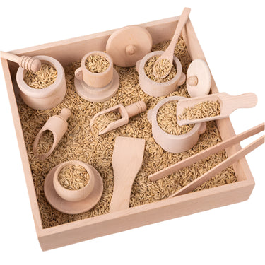 EcoToys KookBuddy Houten Keukenset | Laat jonge chefs hun talent ontdekken - Educatief en creatief speelplezier